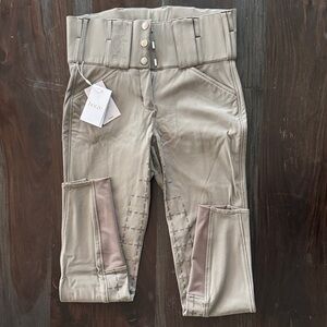 Beige Riding Breeches with Knee Patches